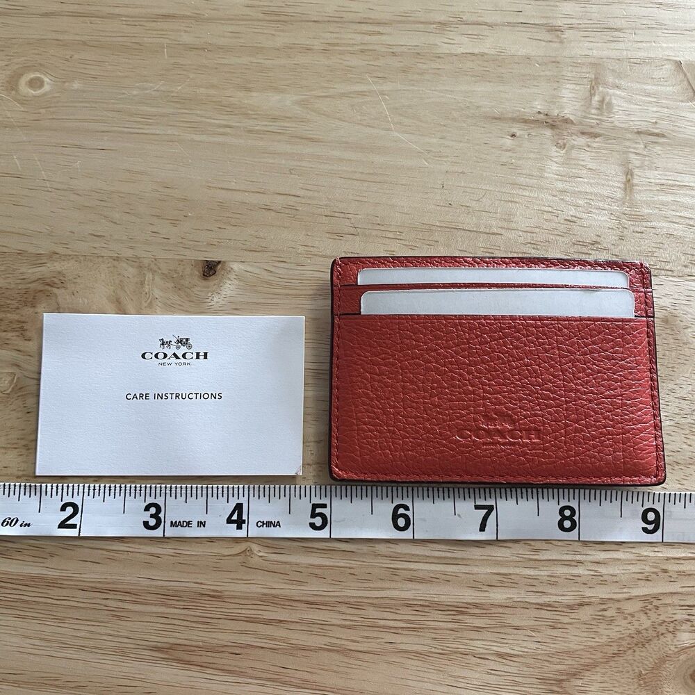 Coach Slim Id Card Case Tangerine